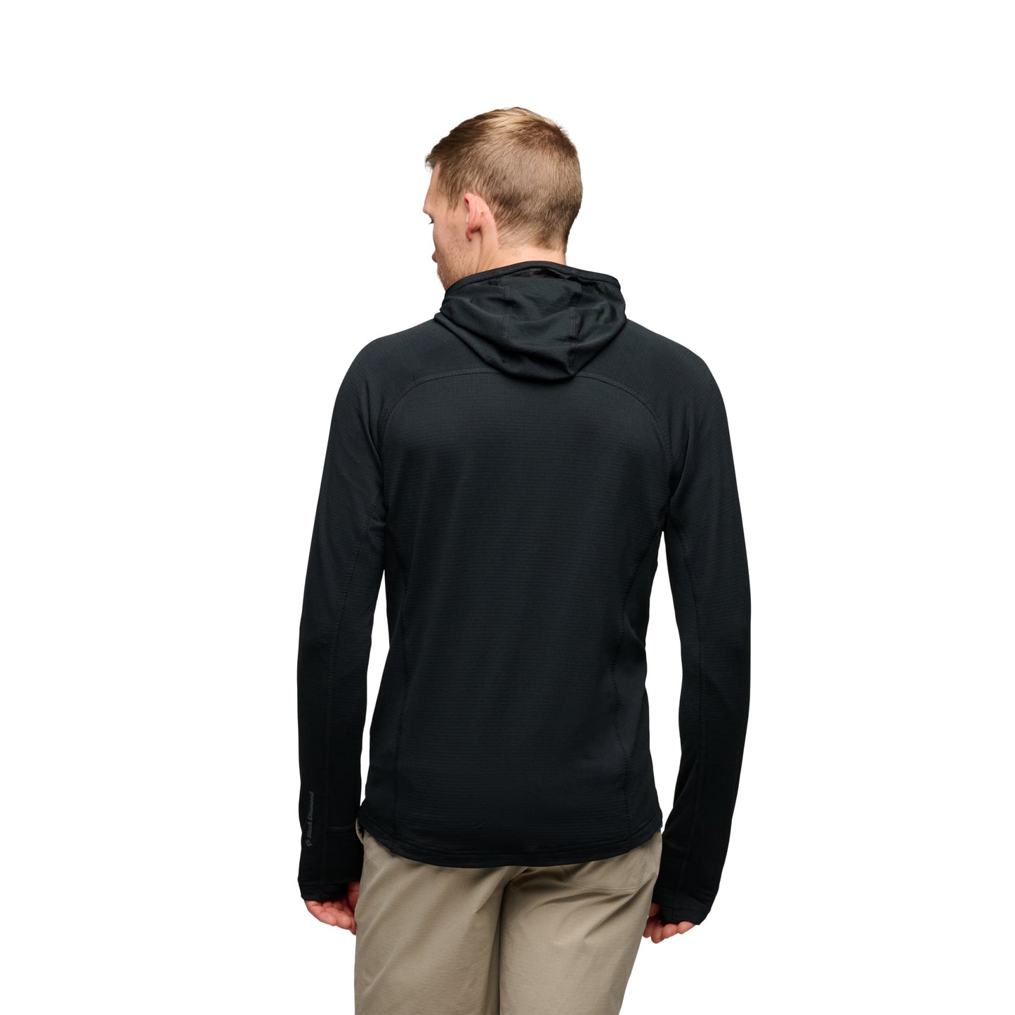 Black Diamond Men's Coefficient LT Hybrid Hoody- Black - Large