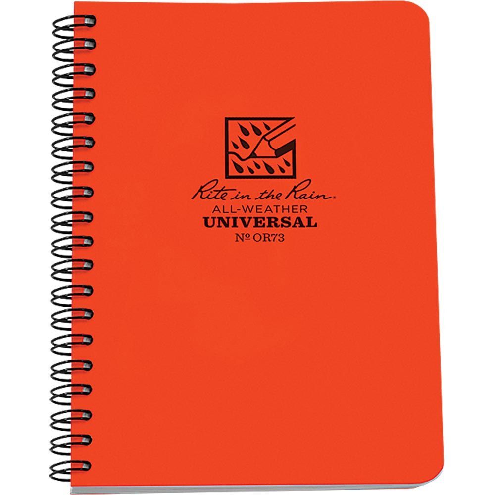 Rite in the Rain No. 373 4 5/8" x 7" Orange Notebook/Journal