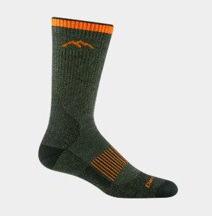 Darn Tough Men's Boot Midweight Cushion Hunting Socks- L FOREST Green