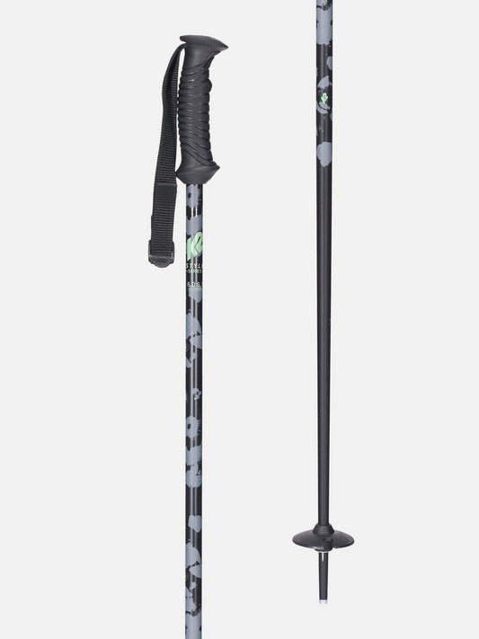 K2 STYLE ALUMINUM POLES- BLACK 44 110CM