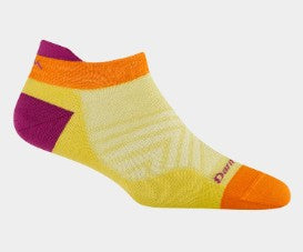 Darn Tough W's Run No Show Tab Ultra-Lightweight Running Socks 1043-N, Citrus, S