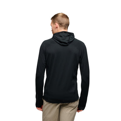 Black Diamond Men's Coefficient LT Hybrid Hoody- Black - Large