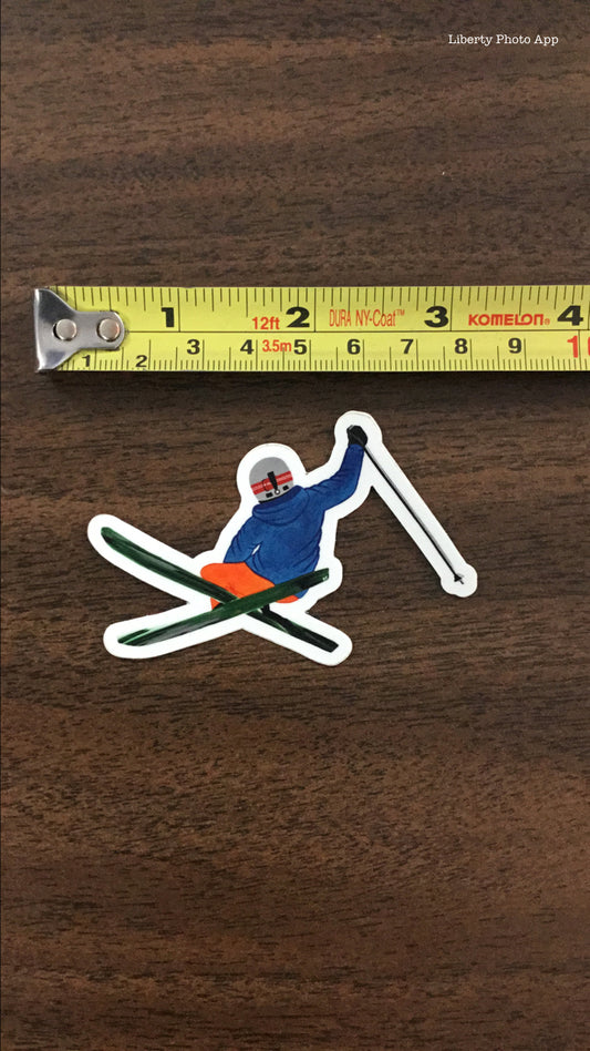 Skier Sticker