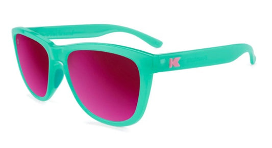 Knockaround PSFU3008 Aquamarine / Fuchsia Premiums Sport Sunglasses
