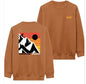 The Hoarding Marmot Bi-Blend Crewneck Sweater- Burnt Orange