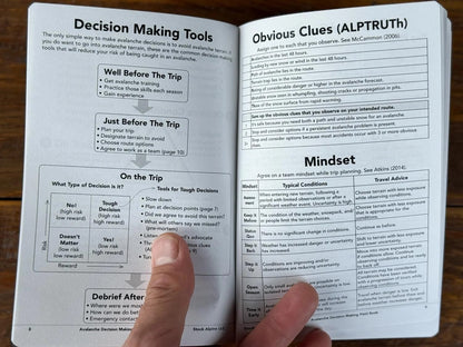 Joe Stock Avalanche Decision Making Field Book