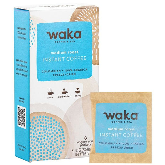 Waka COLUMBIAN MED ROAST - 8 PK Instant Coffee