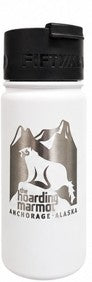 The Hoarding Marmot 12oz Fifty/Fifty Steel Insulated Water Bottle- Winter White