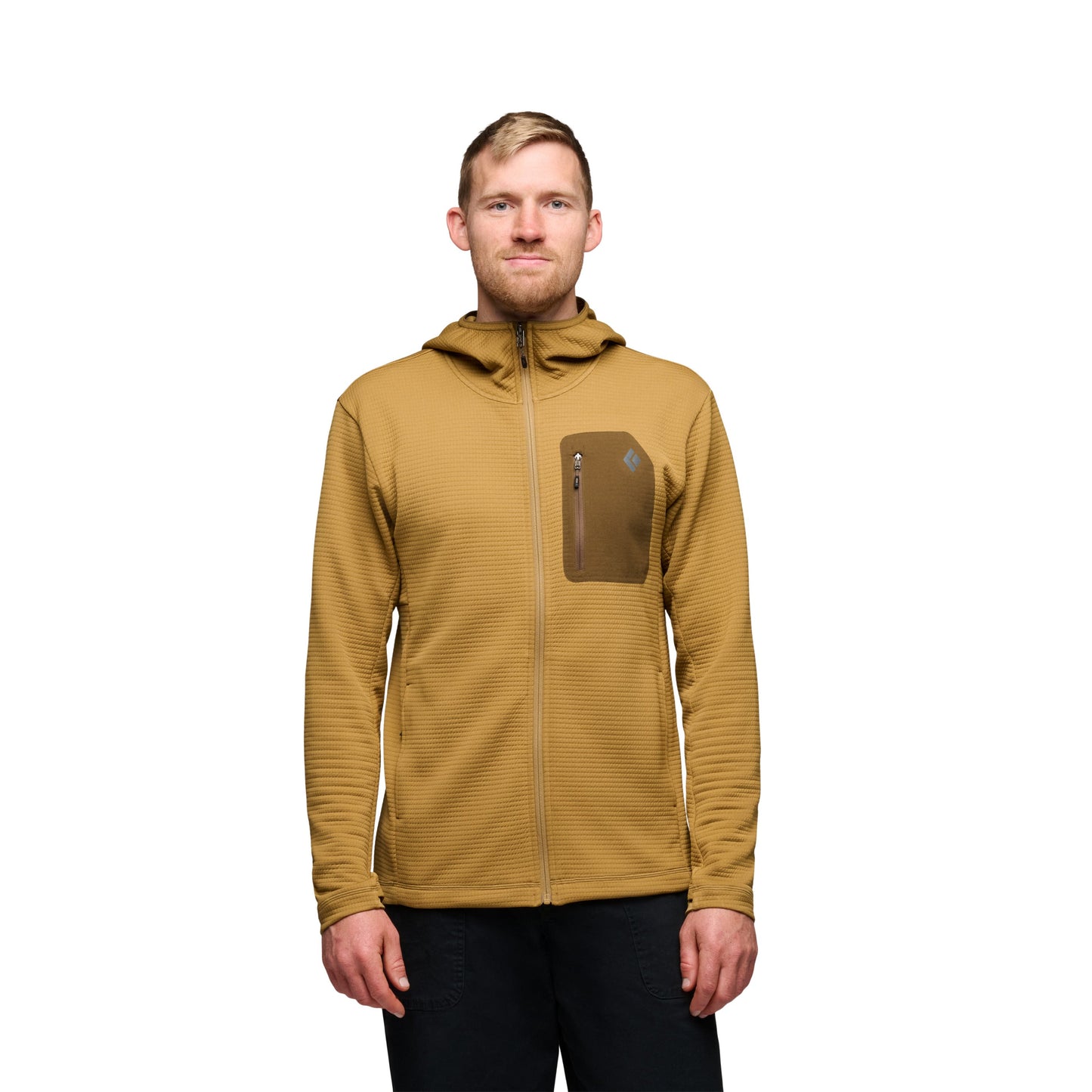 Black Diamond M DIVERGE FZ HOODY Color: 2021-Flax, Size: LRG