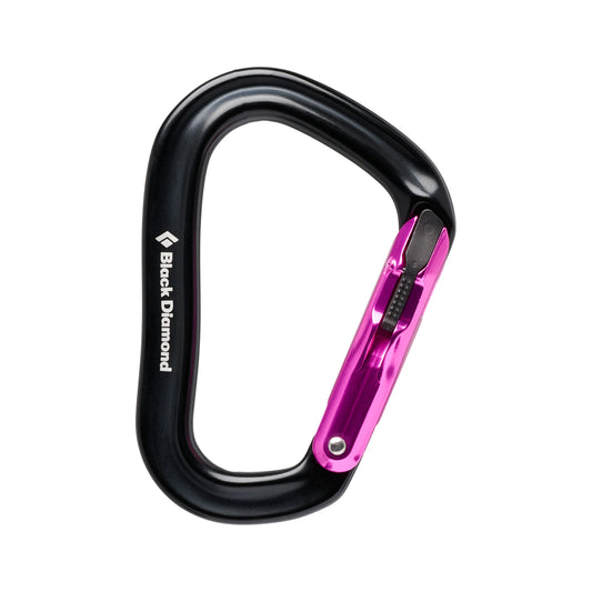Black Diamond Rocklock Magnetron Carabiner- Black/ Pink