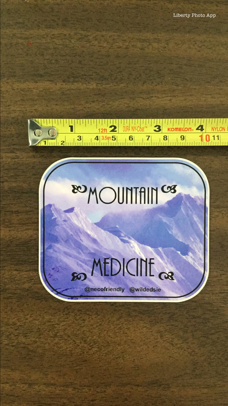 Mountain Medicine Sticker - The Hoarding Marmot