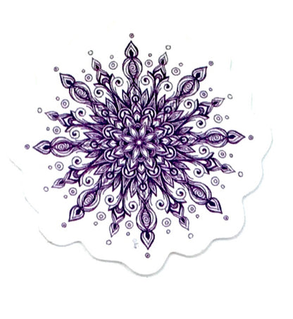 'Purple Mandala' Sticker - The Hoarding Marmot