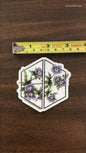 'Purple Wild Geranium' Sticker - The Hoarding Marmot