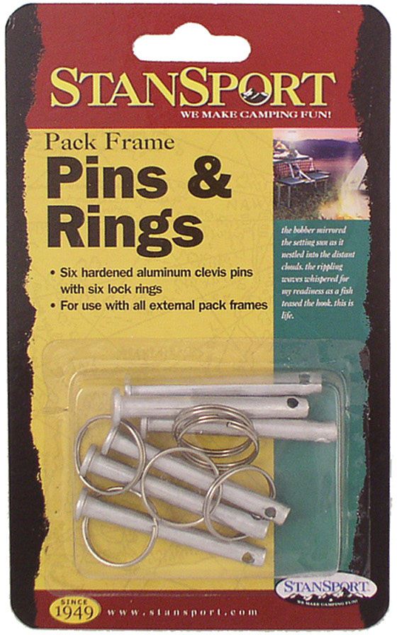 Stansport Clevis Pin & Rings (6 Pack) - The Hoarding Marmot